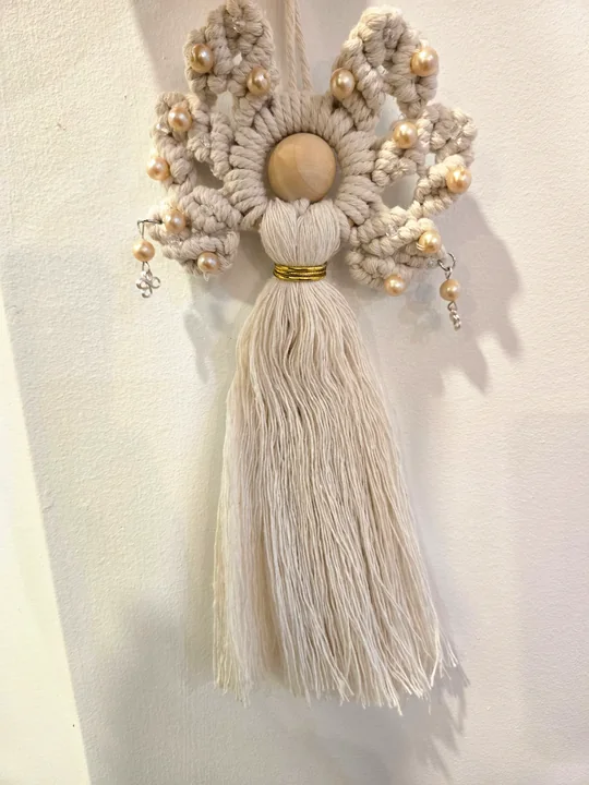 Another view of the Angel with Crystal Drops
