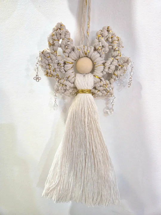 Another view of the Angel with Crystal Drops
