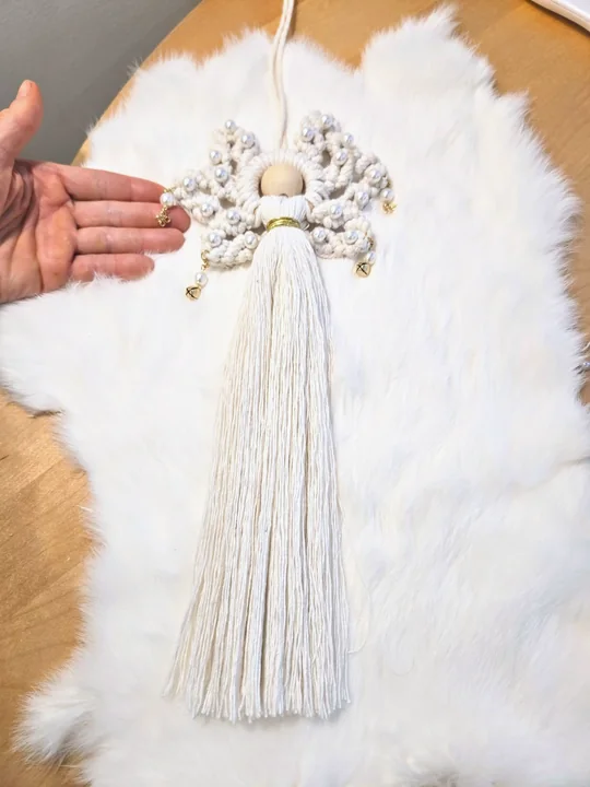 Another view of the Pearl Angel with Gold Bells