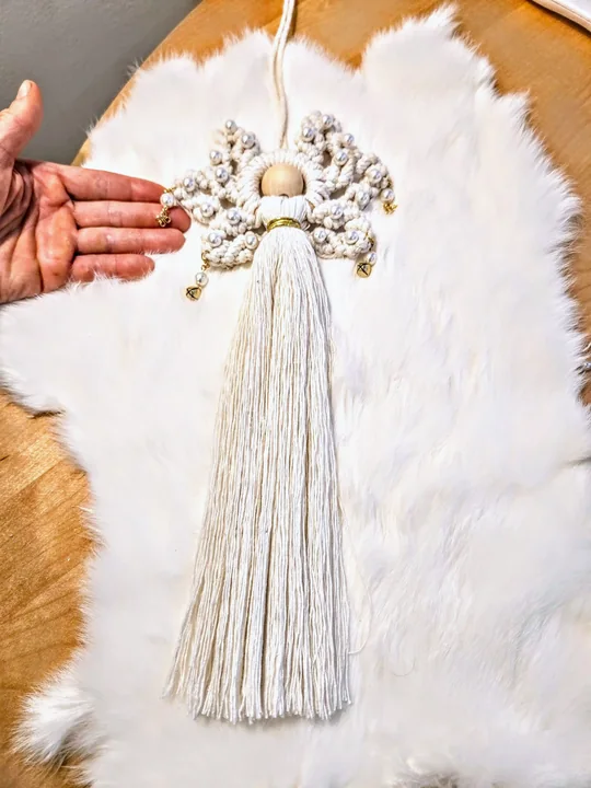 Another view of the Pearl Angel with Gold Bells