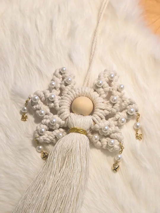 Another view of the Pearl Angel with Gold Bells