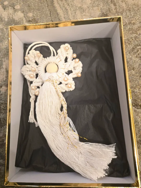 Another view of the Pearl Angel in a Gift Box