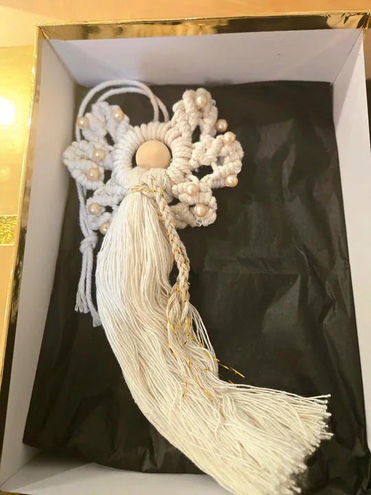 Another view of the Pearl Angel in a Gift Box