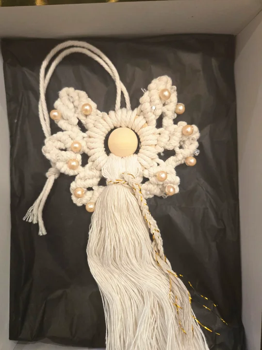 Another view of the Pearl Angel in a Gift Box