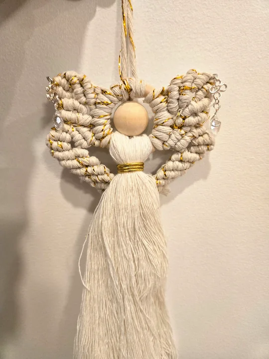 Another view of the Curled-Wing Angel with a Long Skirt