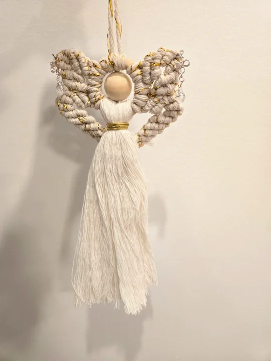 Another view of the Curled-Wing Angel with a Long Skirt
