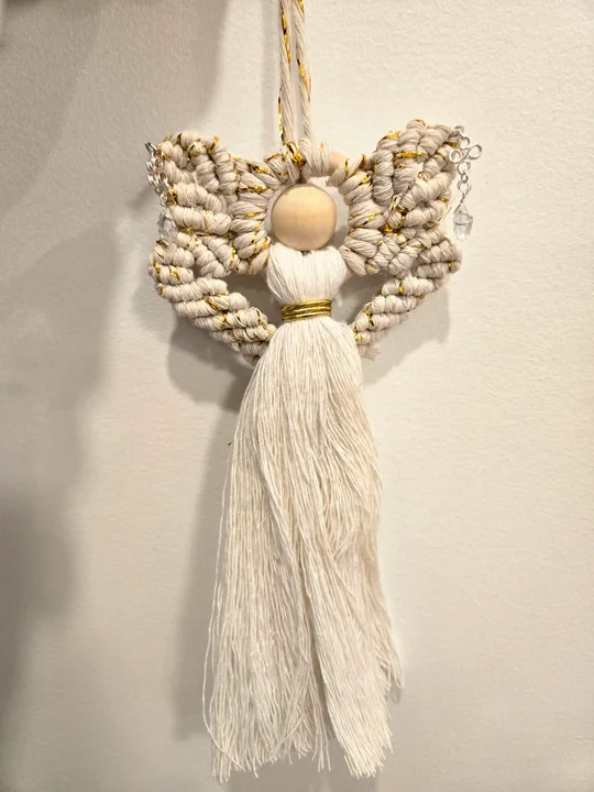 Another view of the Curled-Wing Angel with a Long Skirt