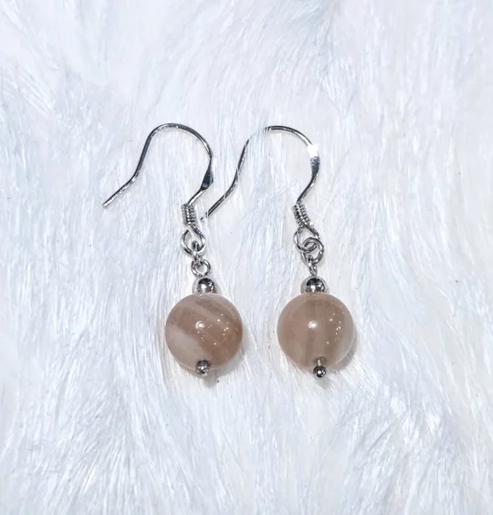 Another view of the Gemstone Drop Earrings